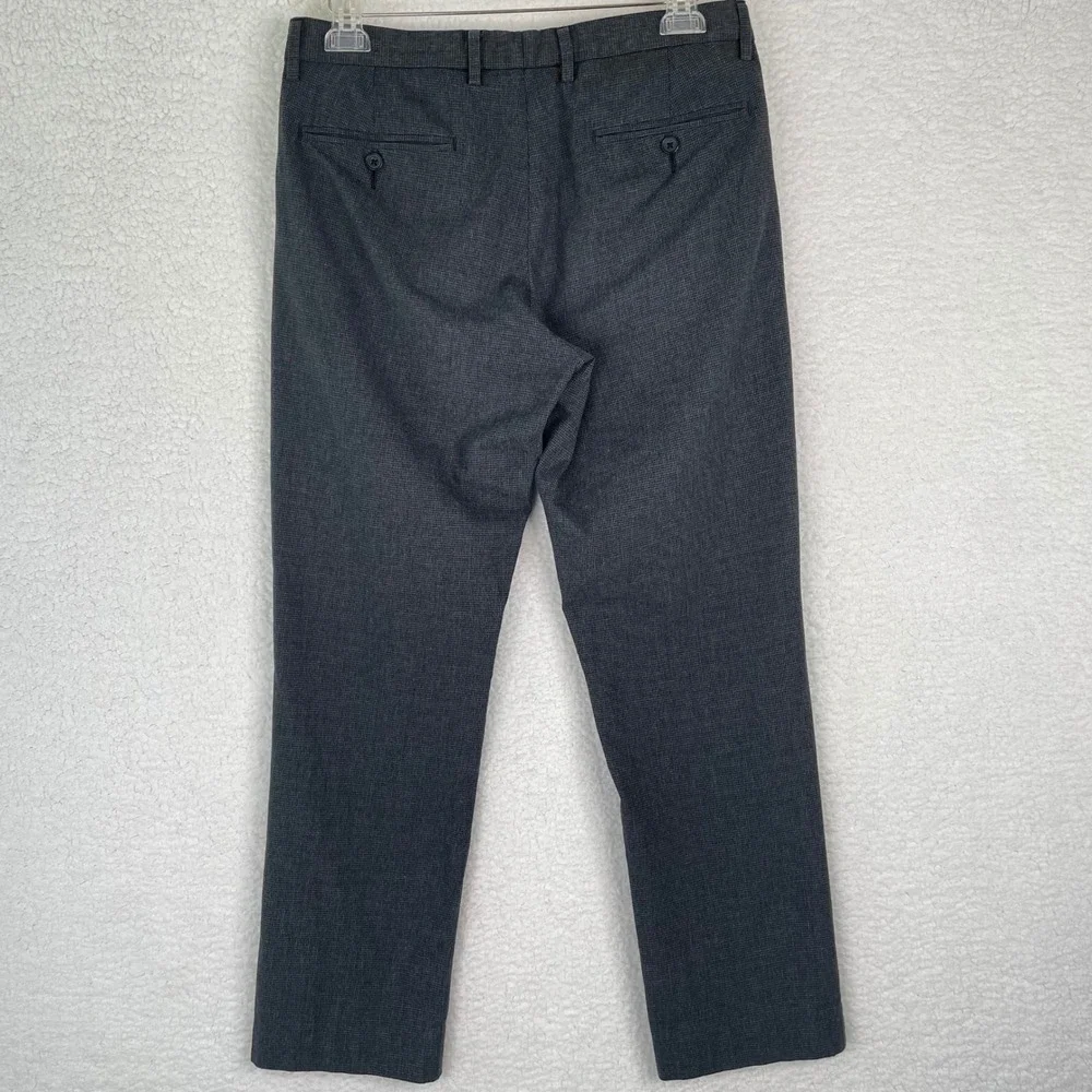 J.Crew Slim Bedford Pants Mens 30x30 Grey Micro Houndstooth Dress Trousers